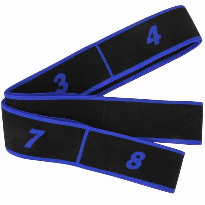 SURENHAP Élastique Bandes de résistance de boucles élastiques de yoga Pilates bleu