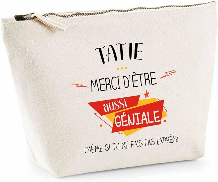 Trousse En Coton Personnalisable - Pochette Toilette Ou Maquillage, Cadeau élégant Femme Ou Collègue - 7