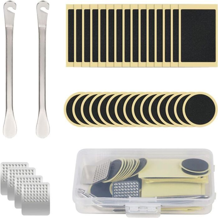 Rustine Vélo - YYV - Kit de Réparation 30PCS - Auto-Adhésifs - Compatible VTT et Route - Auto Rustine Vélo - YYV - Kit de Réparation 30PCS - Auto-Adhésifs - Compatible VTT et Route - Auto