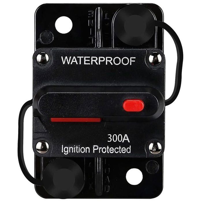 Disjoncteur DC 12V-48V 100A - Réinitialisation Manuelle | Pour Auto, Bateau, Audio | Étanche Et Facile à Installer