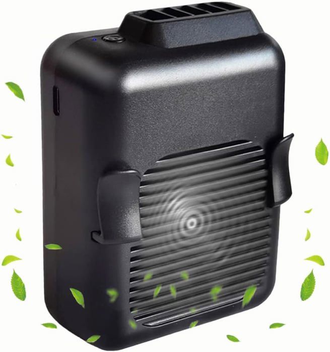 Ventilateur à clip de taille 6000 mAh portable et rechargeable ventilateur de refroidissement fonctionnel mains libres - La Ruche Globale
