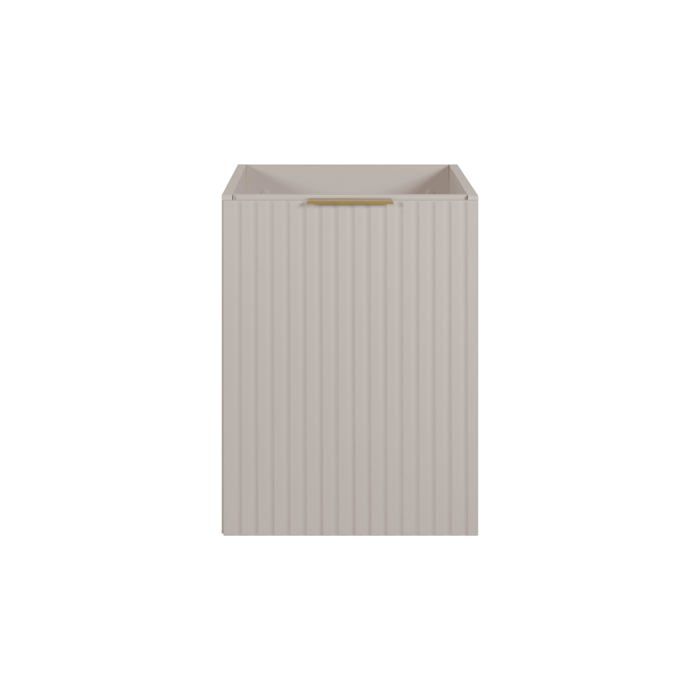 Meuble de salle de bain - Cachemire - 40 x 57 x 46 cm - Poignée dorée - Style moderne - À suspendre