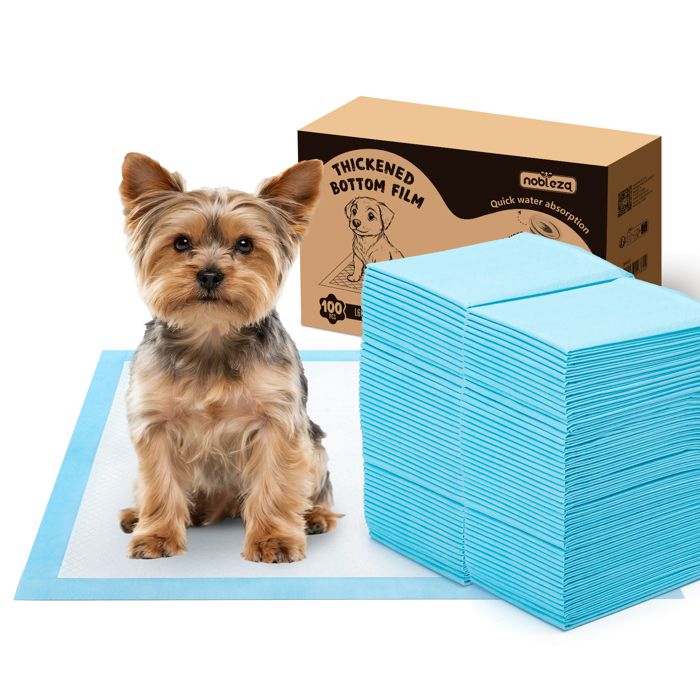 Comparer les prix de Nobleza 100 Pièces Alaise Jetable pour Chien et Chiot 40x60cm Tapis Pipi pour Chien
