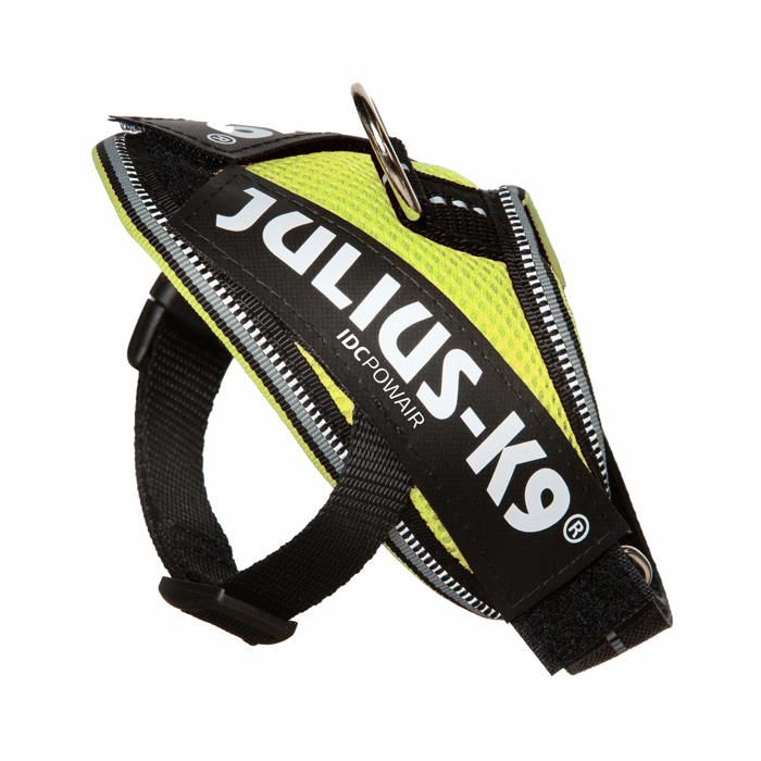 Harnais Veste - Julius K-9 - IDC Powair - Taille 2XS - Jaune Fluo - Tissu