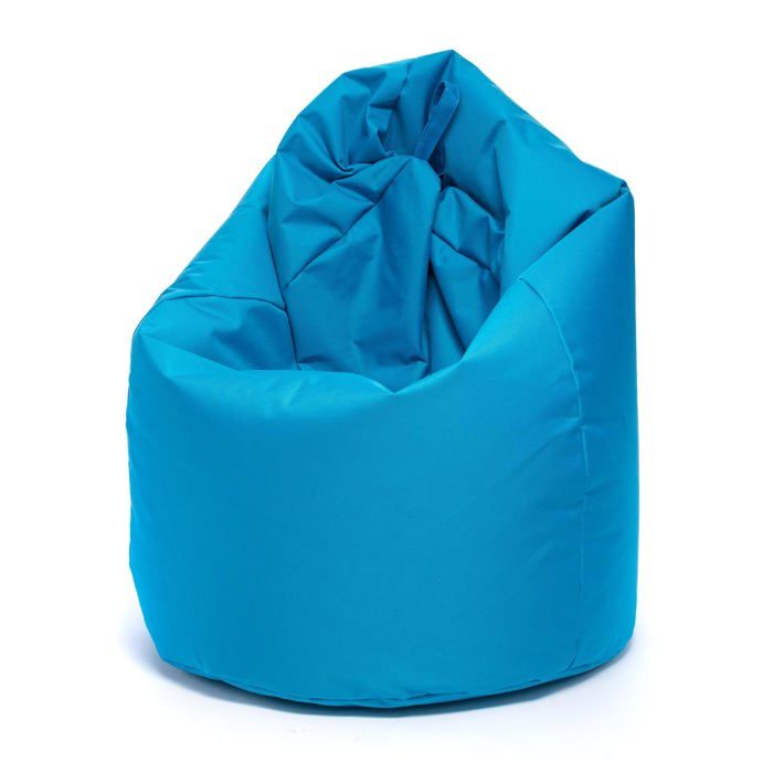 Sako Pouf Poire Extérieur Pouf Chambre Enfant Tissu Imperméable Fauteuil XL 85x135cm Bleu Clair  Azur Nc6 Ecopuf