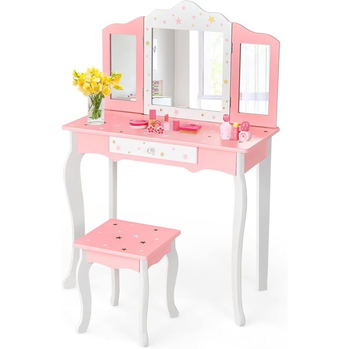 Weatail Ensemble De Jeu Pour Salon De Coiffure Pour, Set De Salon De Beauté Avec Sèche-Cheveux Pour Filles, Kit De Jouets De Salon Mignon Pour