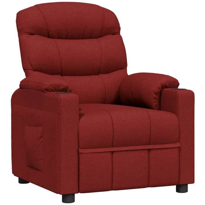 SALE 2026Fauteuil inclinable - Dossier Réglable - 1 PLACE - Fauteuil de Relaxation - Rouge bordeaux Tissu 22 Kg 8616155