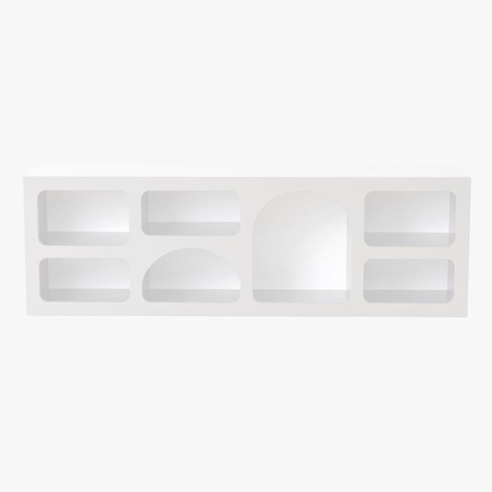 FIANA - Meuble TV 7 niches blanc