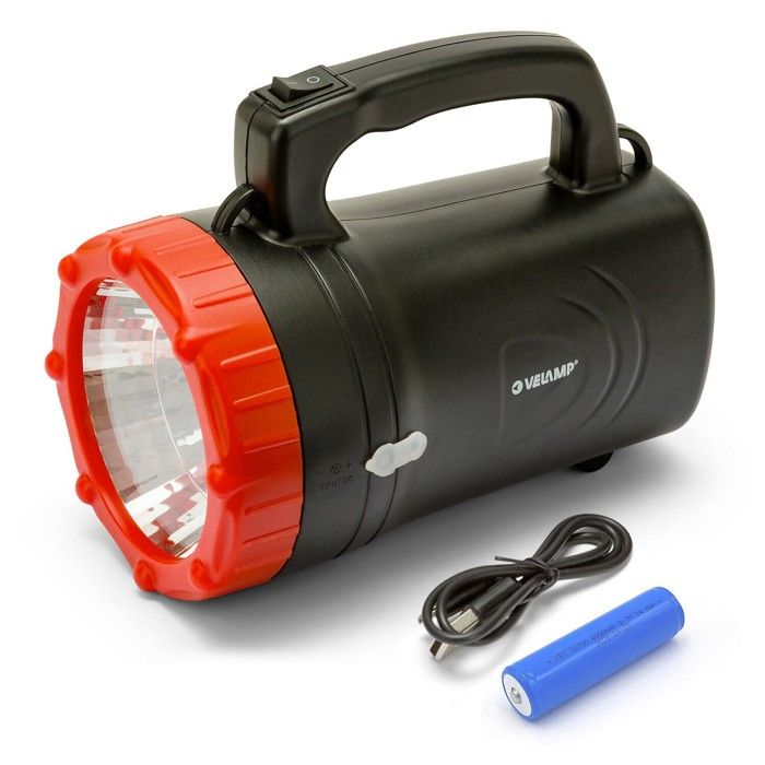 Lampe de chantier - VELAMP - MARTY - Rechargeable - 100 lm - Portée 150 m
