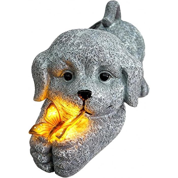 Statue de iot à énergie Solaire Papillons Lampes solaires pour extérieur Figurine de d& 39 animal décorative pour Jardin D STATUE
