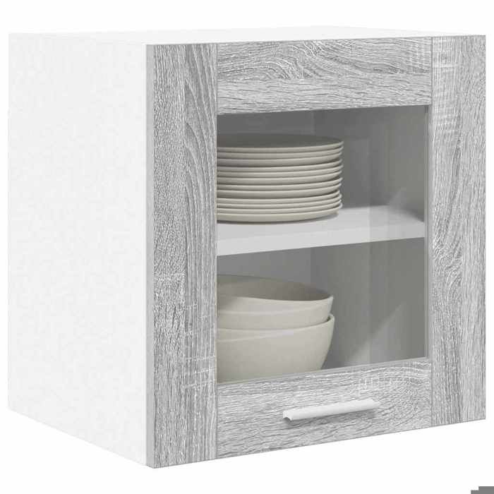BEAU Gris Placard suspendue - ZENCORE - Armoire Murale Gris Sonoma 40x31x40cm - bois dingénierie LH50965
