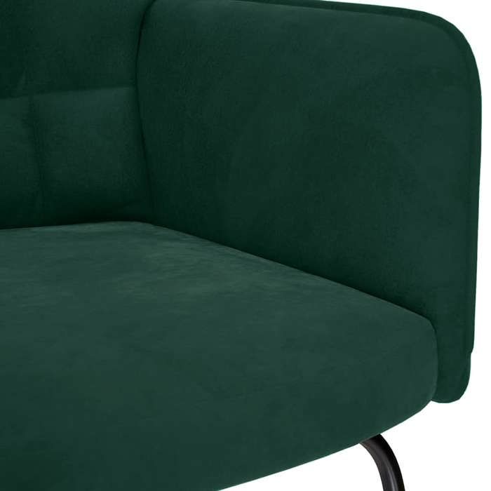 Vert Chaise à bascule 61x78x98 cm - rocking chair/Fauteuil de Relaxation Vert foncé Velours 32992531