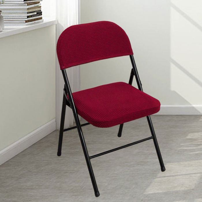 Housse Chaise Extensible Pliable Lavable Universelle Pour Salle à Manger Rouge