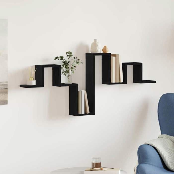 Étagère murale montage mural - vidaXL - chêne noir - 104 5 x 43 x 10 cm@qtp47w