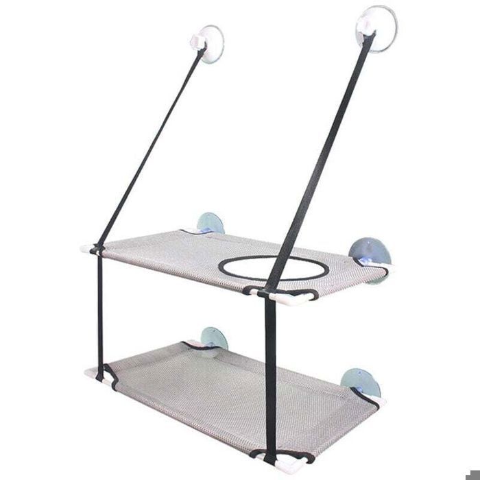 Banquette de fenêtre à thème chat hamac pour chat banquette de fenêtre double à thème chat grand modèle gain de place