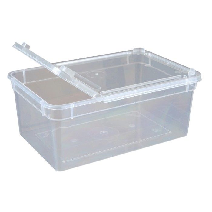 Terrarium en plastique pour reptiles amphibiens et insectes (26 x 18 x 13 cm)
