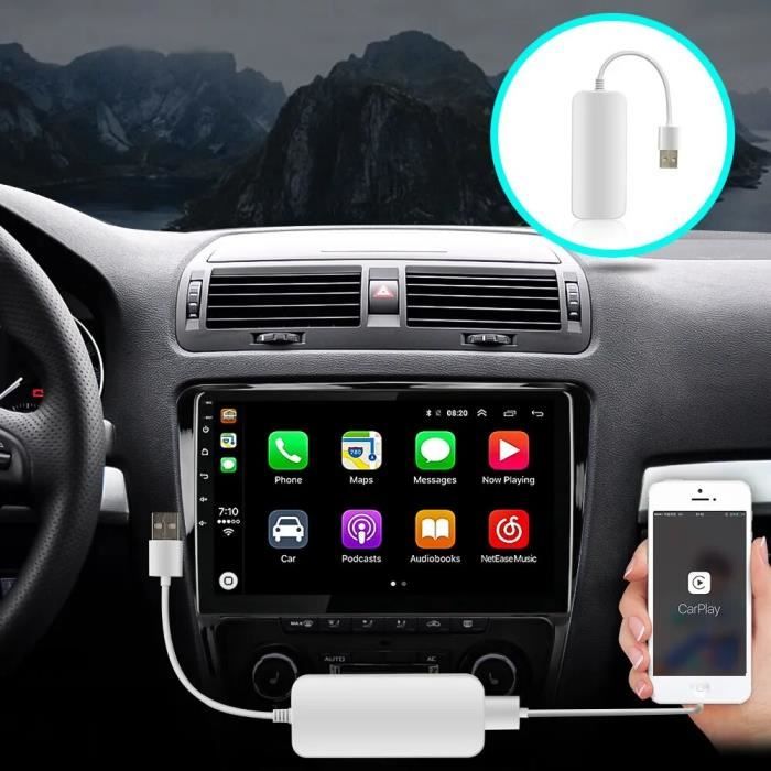 EKIY Boîtier Apple Carplay Portable USB Smart Car Link Dongle Pour Lecteur  Multimédia De Voiture Android Auto - Cdiscount Auto