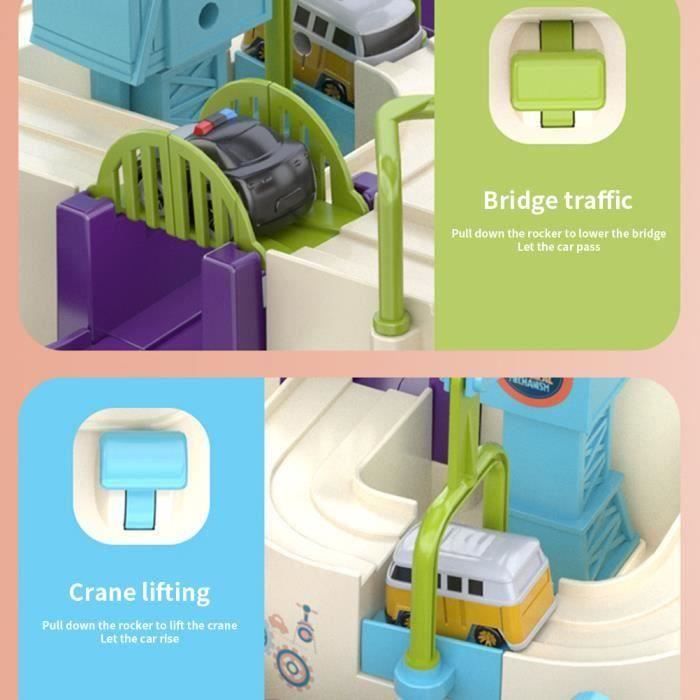 Acheter 1 Set Kit de Train Jouet à Piste Magnétique Enfants DIY Construction de Rail Train Électrique Défiant la Gravité Jouet Tout-Petits Voiture de Piste Jouet Éducatif d'Apprentissage STEM