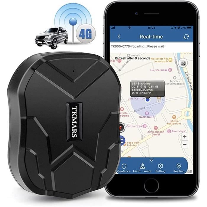 Traceur GPS Voiture 4G Espion Aimant Antivol avec APP Sans Abonnement Suivi  en Temps Réel Multiples Alarmes Tracker GPS Étanche A139 - Cdiscount Auto