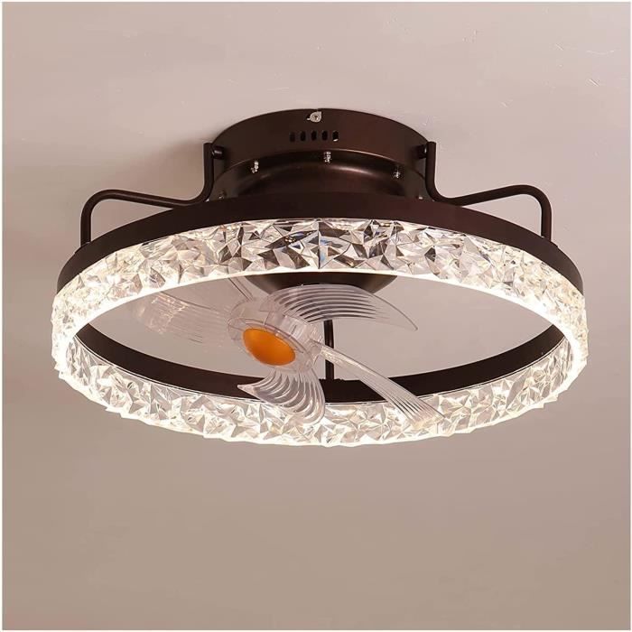 Atténuation Ventilateur de Plafond avec éclairage Lampe à LED, 30W Gradable  Lumières de Ventilateur de Plafond et A413