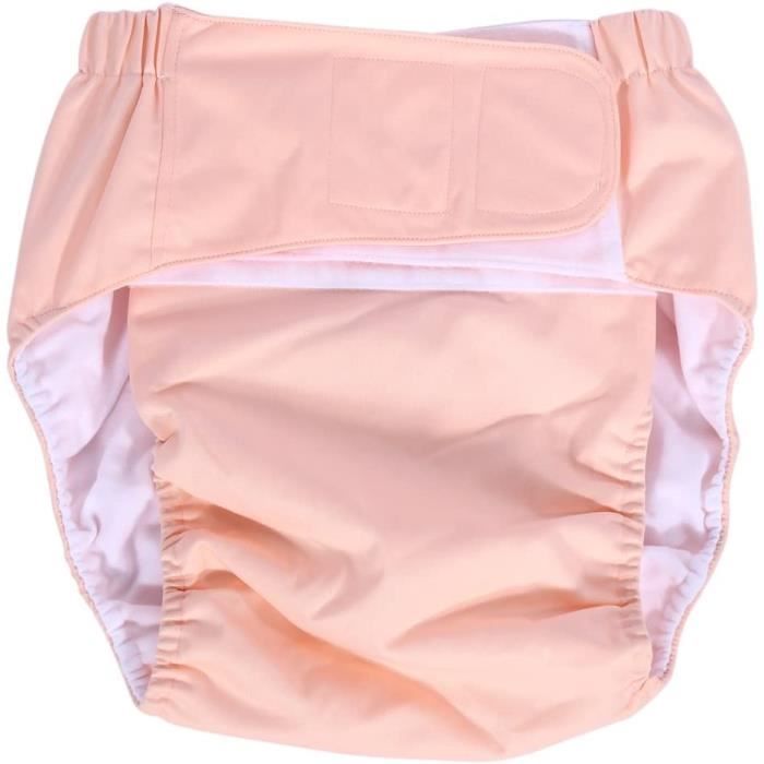 4 Couleurs Adulte Couche-culotte Réutilisable, Couche Réglable Couche-culotte Adulte, Lavable Réglable Grande Couche Couches Réutilisables Couche(Blue 305