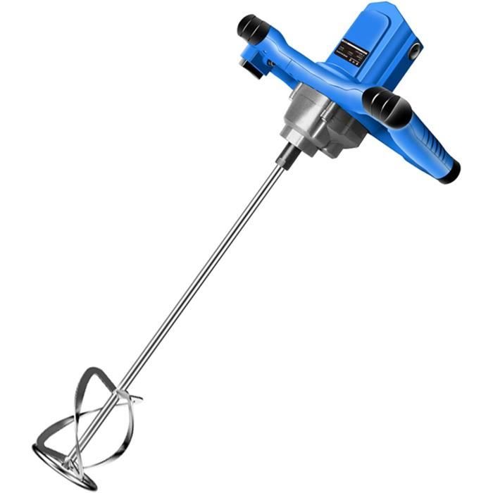 Mélangeur Béton Portable 220V - 6 Vitesses Réglables - 2100W - Tige 600mm
