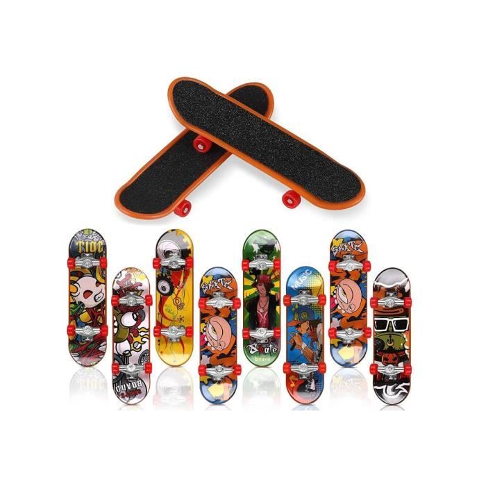 Trottifun Set De 4 Finger Skates Métal - Mini Planches à Roulette Pour Enfants Dès 3 Ans Avec Roues Et Tournevis - Cadeau Anniversaire