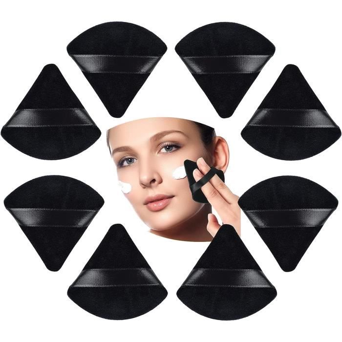 10 Éponges Maquillage En Forme De Pétale 🌸 - Pour Peinture Faciale & Corporelle - Haute Densité Noir