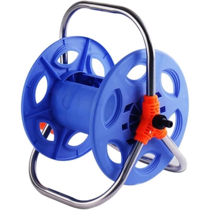 Enrouleur De Tuyau D'arrosage Sur Chariot - Capacité 30 M, Diamètre Tuyau 17 Mm - Aluminium Résistant, Roues Et Poignée - Facile à Déplacer