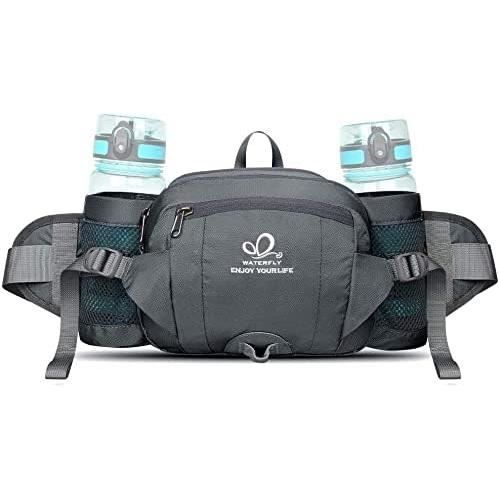 Sac Banane Running Avec Porte-Bouteille 500ml - Ceinture Hydratation Réfléchissante Sport