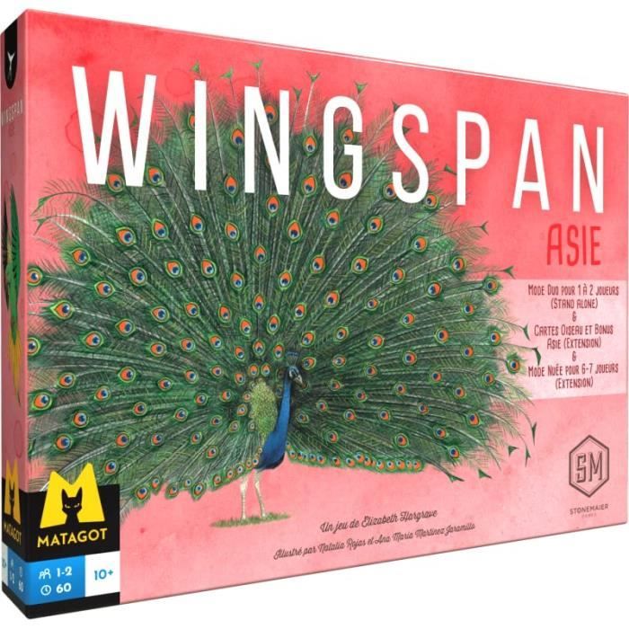 Jeu de société - MATAGOT - Wingspan - Extension Asie - 1 à 2 joueurs ...