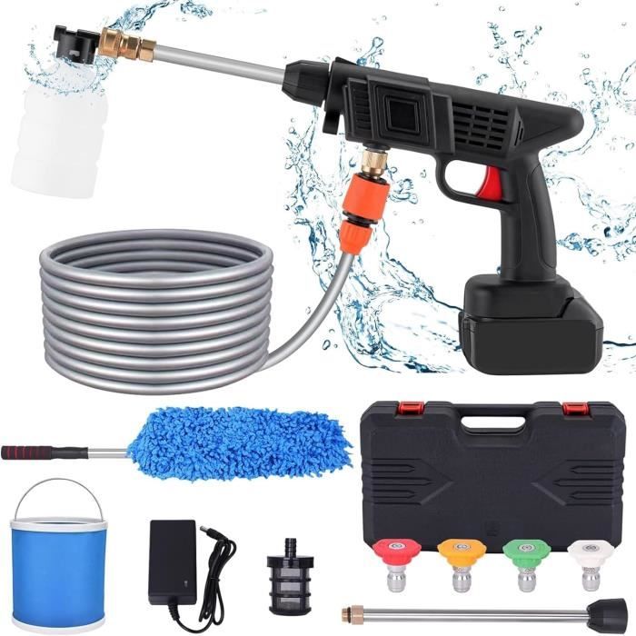 20V Nettoyeur Haute Pression 435PSI Nettoyeur Haute-Pression Sans Fil