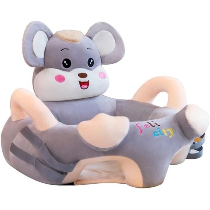 Starnearby Coussin de Canape Bébé sans Rembourrage, Coussin Assise Bebe,  Fauteuil pour Enfant en Peluche, Housse de Siège pour Bébé, Siège de Sol  pour