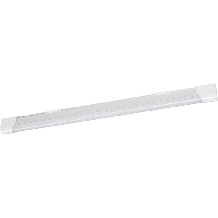 Réglette LED OSRAM Avec Interrupteur Intégré 600 Mm 8W 3000K Blanc – Chaînable Pour Éclairage Sous Meuble Intérieur – IP20