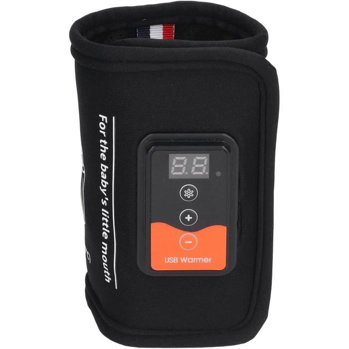 Chauffe-biberon portable, chauffe-biberon pour lait maternel, 4 réglages de température intelligents avec rechargeable par USB, sans fil, arrêt automatique, chauffe -biberon de voyage multifonctionnel