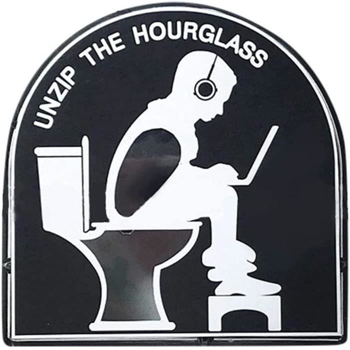 Deco Anniversaire Sablier De Toilette 5 Minutes - Minuteur Décoratif Humoristique - Cadeau Original Pour Homme Sablier 3 Minutes