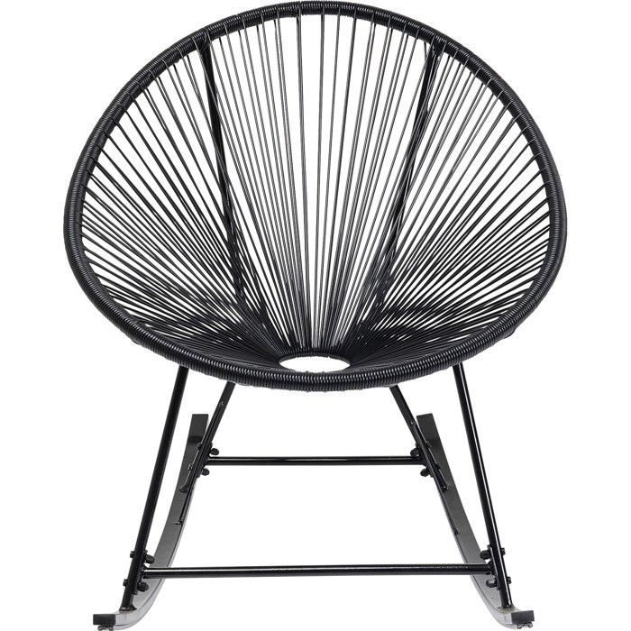 Fauteuil à bascule Acapulco noir Kare Design Fauteuil à bascule Acapulco noir Kare Design
