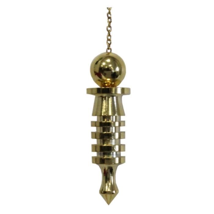 Pendule Isis laiton poli doré 28 gr unique Multicolore Achat / Vente pendule divinatoire Pendule Isis laiton poli doré 28 gr unique Multicolore Achat / Vente pendule divinatoire