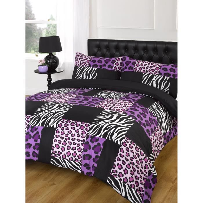 Parure de Lit 1 personne - Housse de Couette + Taie D ...