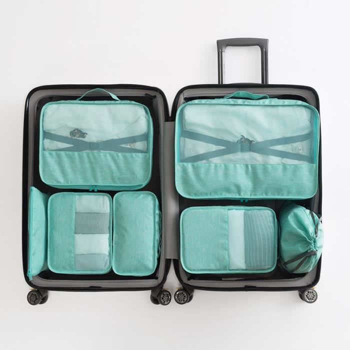 Sac de rangement pour 7 bagages Housse de vêtements pour valise