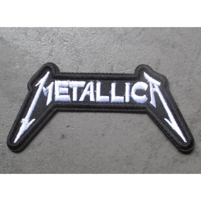 hotrodspirit patch groupe hard rock led zeppelin inscription rouge 11.5x3 cm /écusson rectangulaire thermocollant pour veste blouson