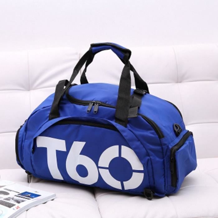 sac de sport T60 espace séparé pour chaussures fitness sac à dos 