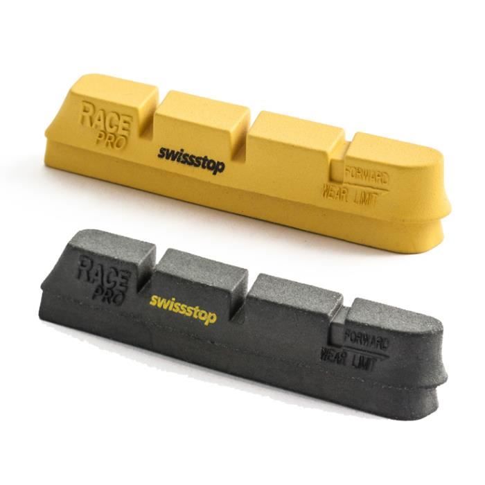 Patins de Freins Swissstop - Race Pro - Jante Carbone - Jaune
