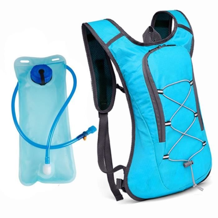 Sac à dos dhydratation - Marathon - Ultra-course - 2L - Bleu - Mixte