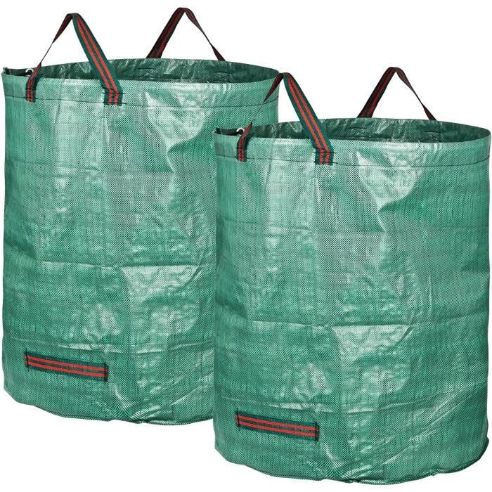 Full House Lot de 2 grands sacs à déchets de jardin 272 l 63 x 86 cm 