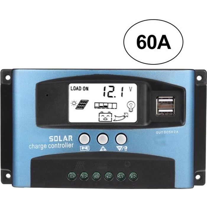 Contrôleur de charge solaire Contrôleur de charge régulateur panneau solaire MPPT (60A)-HB044