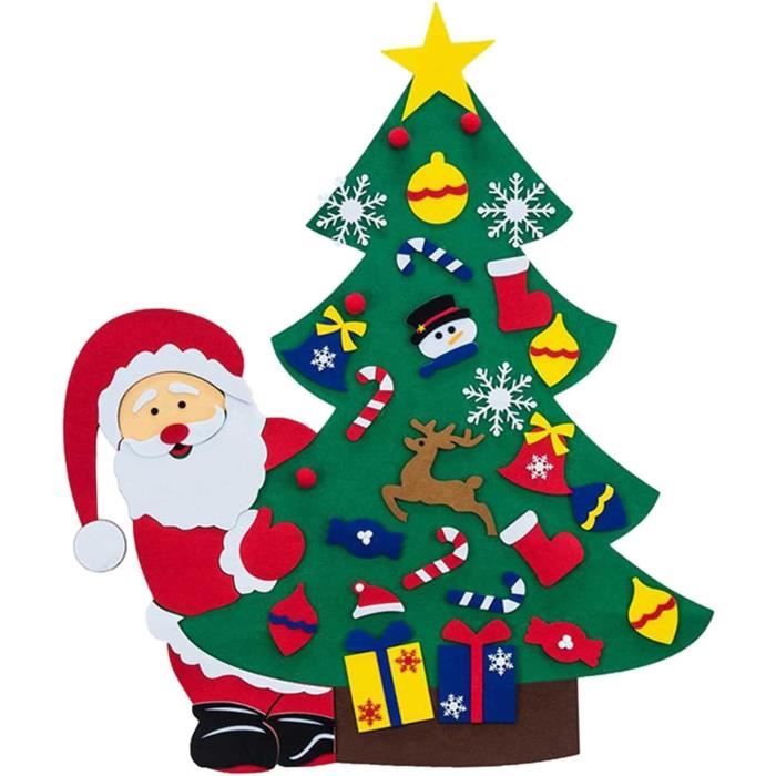 Feutre Arbre De Noël En Feutre, Sapin De Noël En Feutrine Pour Enfant Feutre Arbre De Noël En Feutre, Sapin De Noël En Feutrine Pour Enfant