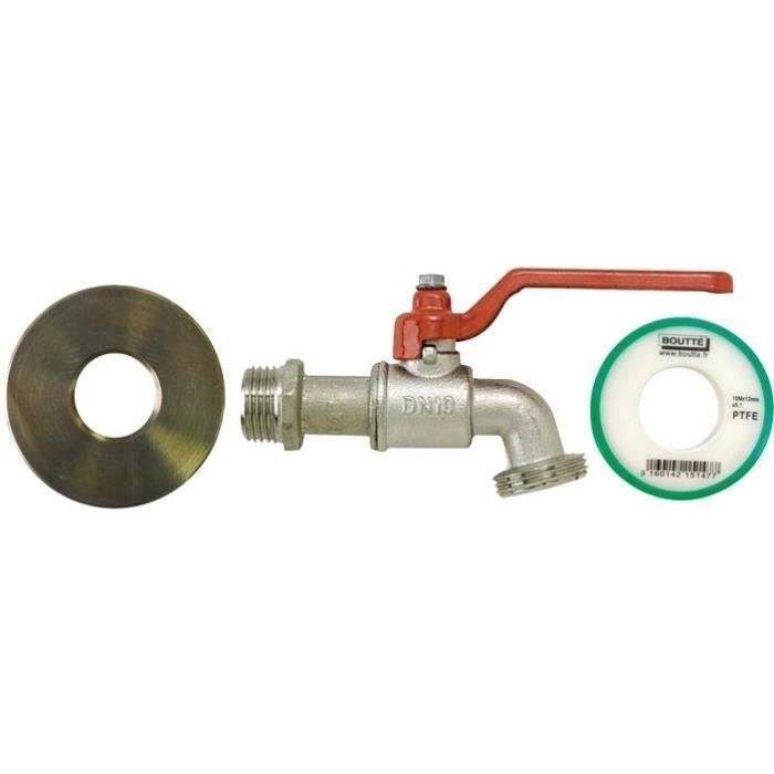 Kit adaptateur pour cuve BOUTTE 1000 Raccord 60 mm Laiton Téflon