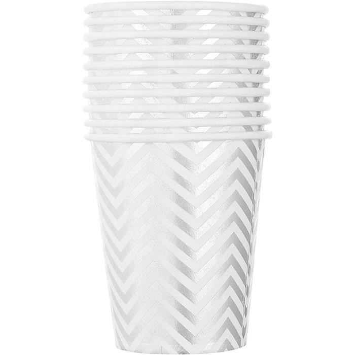 Lot De 50 Gobelets à Glace Jetables En Papier 155,9 G - 5 Couleurs Pastel - Résistants Chaud/Froid