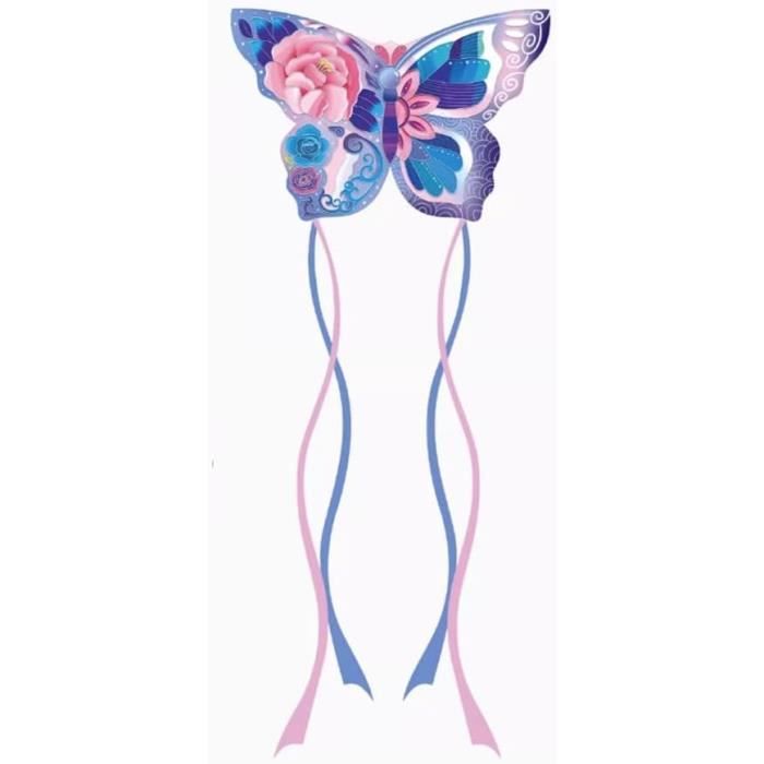 Cerf Volant Adulte Couleur Mint's Colorful Life Cerf-Volant Papillon Enfant Et Adulte - Ultra Coloré, Facile à Piloter Et à Assembler - Idéal Plage Et Vacances